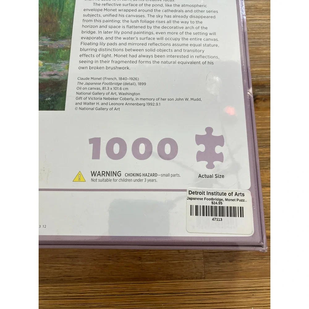 Pomegranate Claude Monet Japanese Footbridge 1000 Piece Jigsaw Puzzle New Sealed